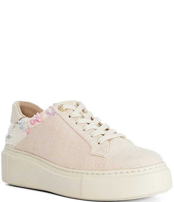 Dune London Evienne Floral Sneakers