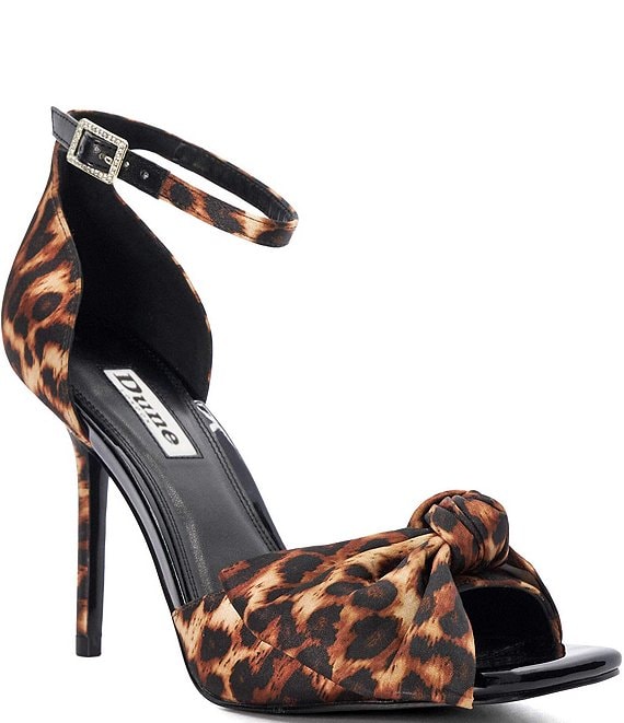 Dune London Mannequins Leopard Print Satin Dress Sandals Dillard s