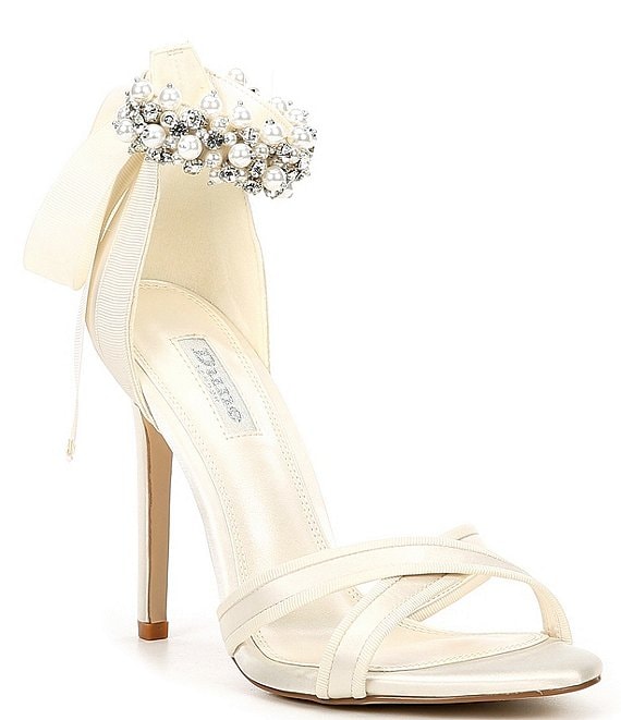 Leather heels Zandra Rhodes London White size 37.5 IT in Leather - 28287569