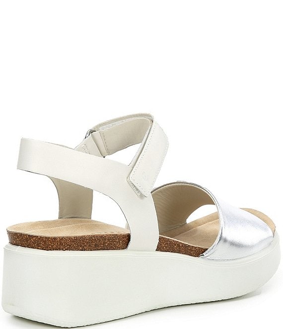ECCO Flowt 2 Leather Ankle Strap Trooper Platform Sandals | Dillard's