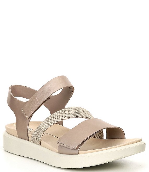 ECCO Flowt 2 Leather Banded Sandals | Dillard's
