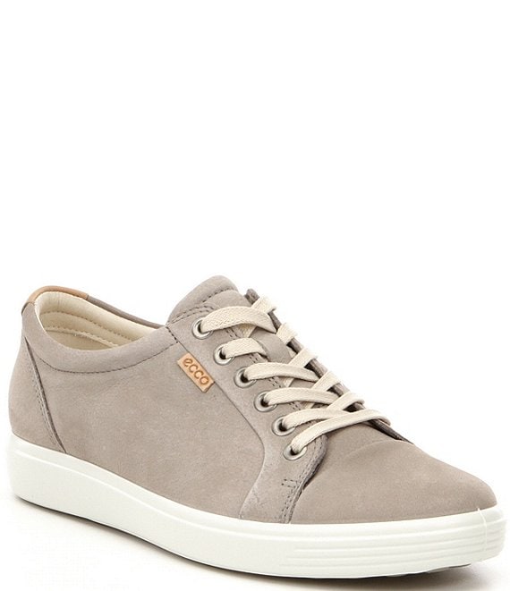 ECCO Soft 7 Suede Leather Lace-Up 