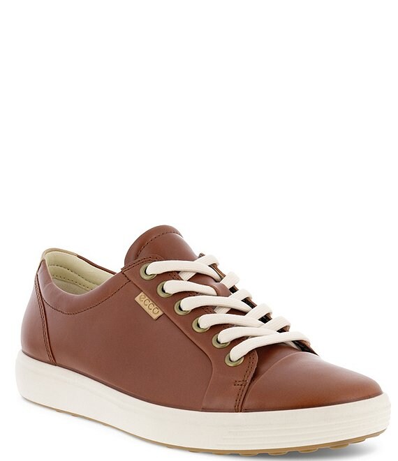 ECCO 7 Leather Lace-Up Sneakers Dillard's