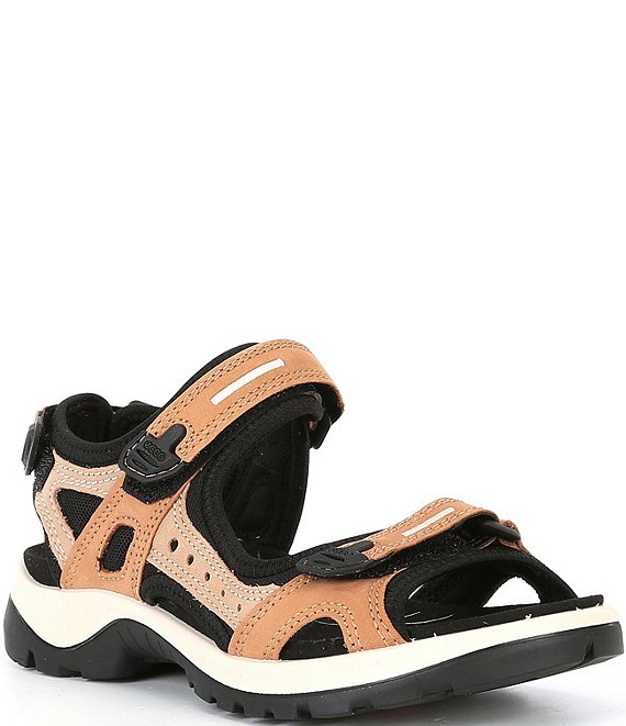 Ecco Yucatan Adjustable Strap Leather Sandals 37 6 6.5