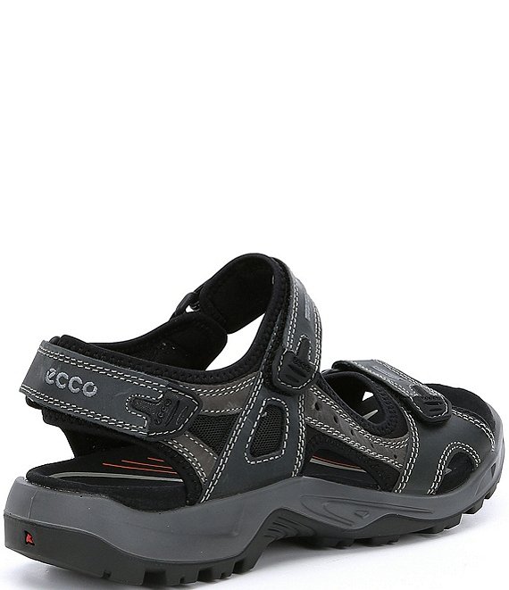 j45takao  ECCO Men's Yucatan Oiled Nubuck Textile Backstrap Sandals | Dillard's