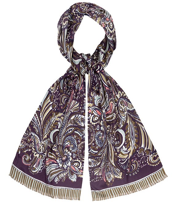 Echo Artist Paisley Silk Scarf Wrap