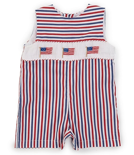 Edgehill Collection Baby Boys 3-24 Months Round Neck Sleeveless Smocked ...