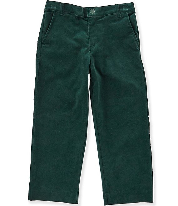 Edgehill Collection Little Boys Green Velvet Pants