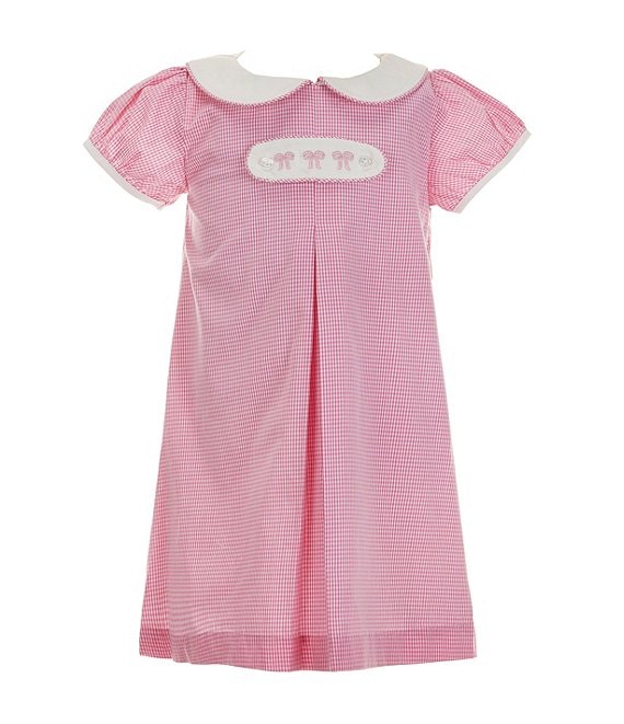 Edgehill Collection Little Girl 2T-6X Peter Pan Cap Sleeve Tab Dress ...