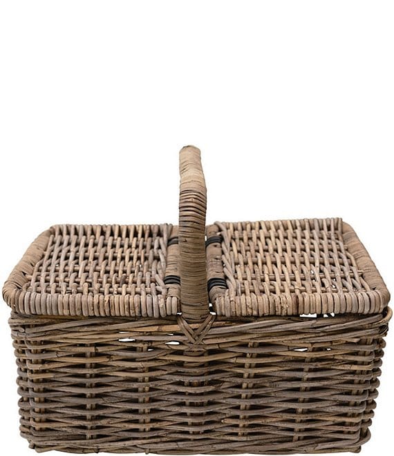 Edgehill Collection Rattan Picnic Basket