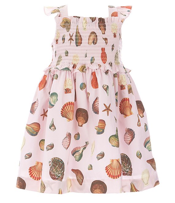 Sumko 2T-6X x Dress Dillard\'s Collection Cap Sleeve | Edgehill Smocked Little Jennifer Girl