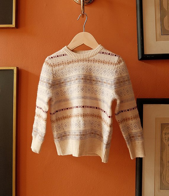 Edgehill Collection x Kristin Ellen Hockman Little Kids' Scotland Cashmere Fair Isle Sweater