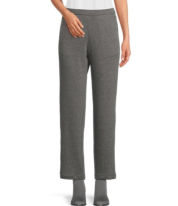 Eileen Fisher Cozy Brushed Terry Pocketed Slouch Ankle Pants | Dillard's