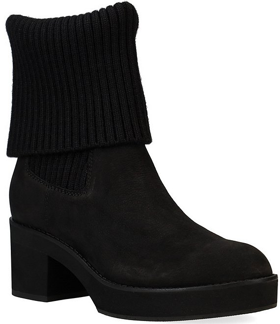 Eileen Fisher Jala Tumbled Nubuck Fold Over Booties Dillard s