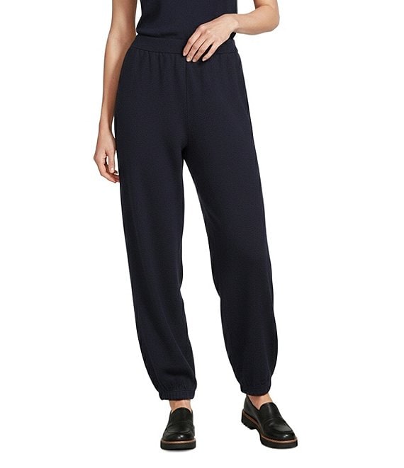 Eileen Fisher Lightweight Ponte Pull-On Ankle Lantern Jogger Pants
