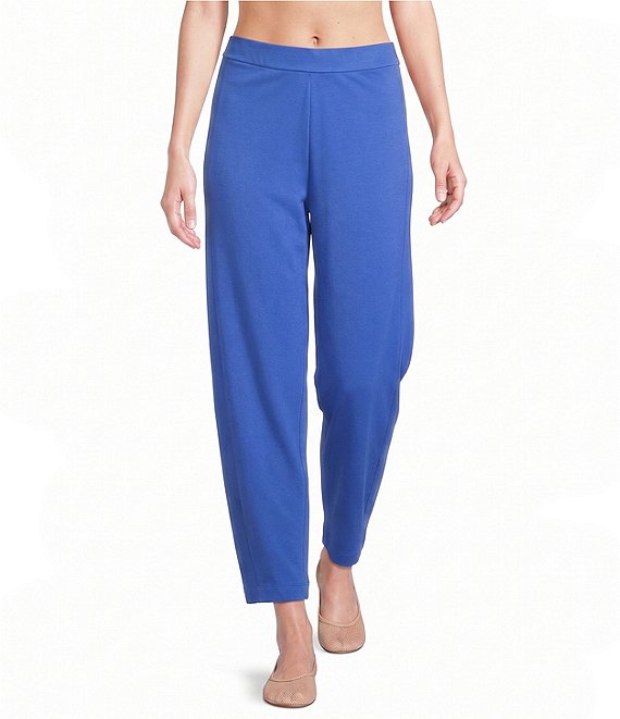Eileen Fisher Organic Cotton Interlock Knit Coordinating Lantern Sleep Pants