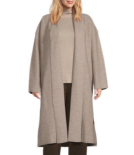 Eileen fisher wool coat online