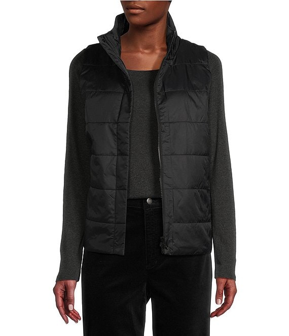 Eileen fisher hooded quilted 2024 coat