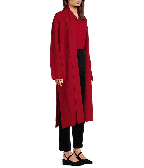 Doubleface Wool Cloud Notch Collar Coat | EILEEN FISHER