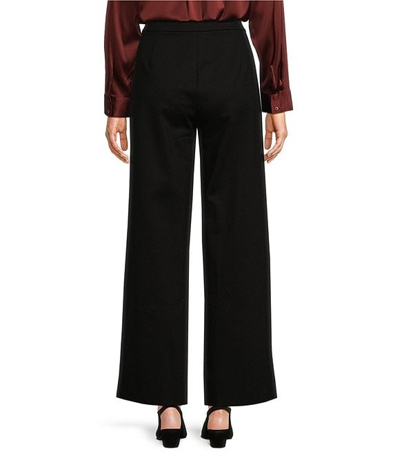 Eileen Fisher Tencel™ Lyocell Double Knit Wide Leg Pull-On Ankle