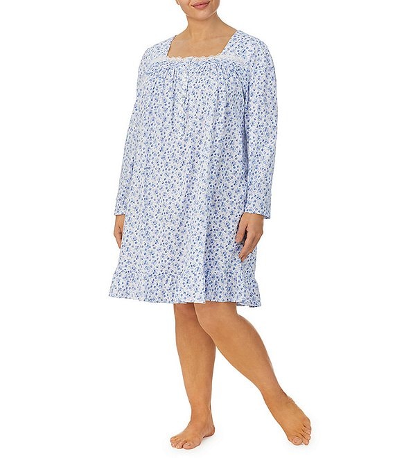 Women's Pure cotton Night Gown Sleepwear Yoke style Printed Maxi