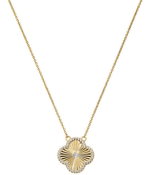 Electric Picks Icon Short Pendant Necklace, Gold - Image 1