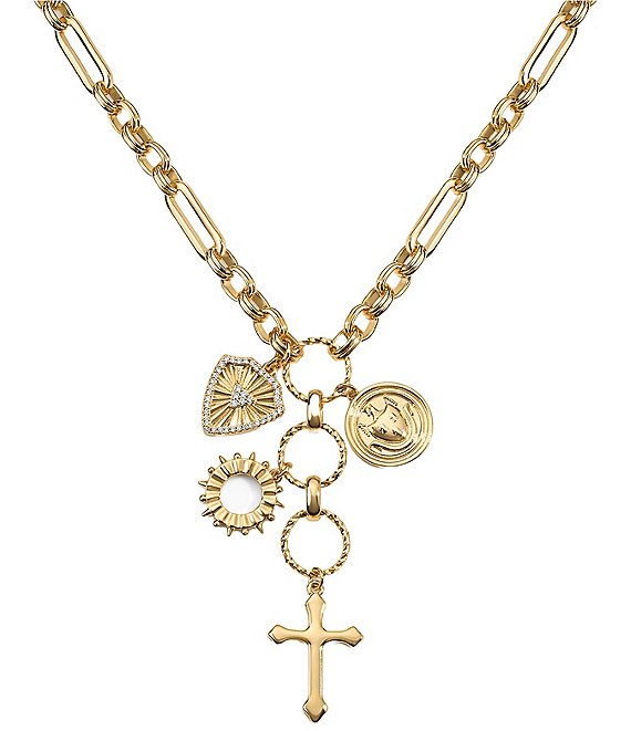 Electric Picks Mason Y Necklace, Gold - Image 1