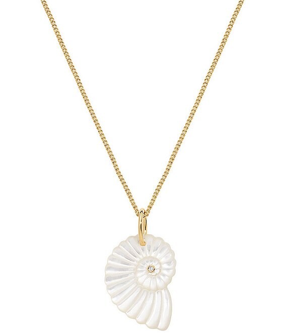Electric Picks Summer Seashell Resort Short Pendant Necklace
