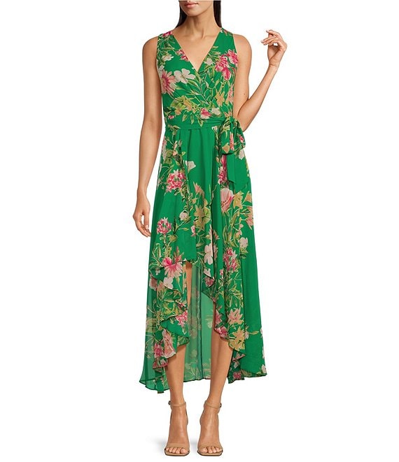 Eliza j high store low wrap dress