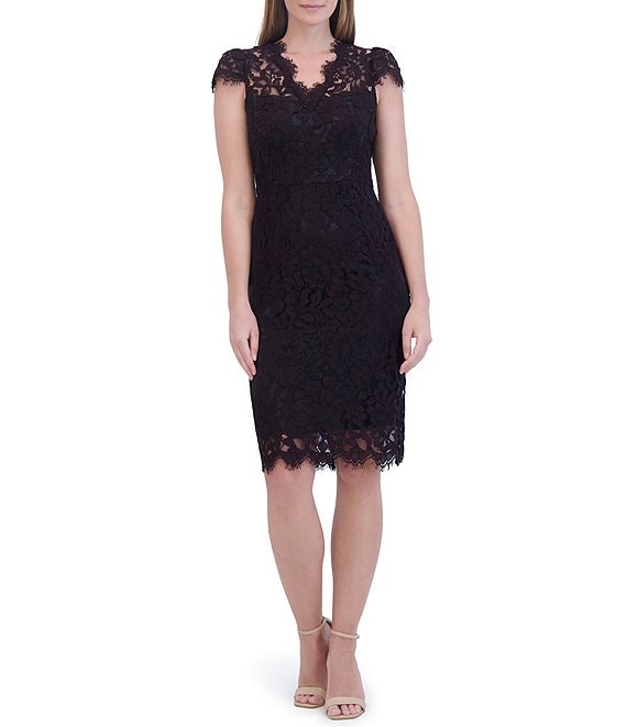 Eliza j lace sheath dresses best sale