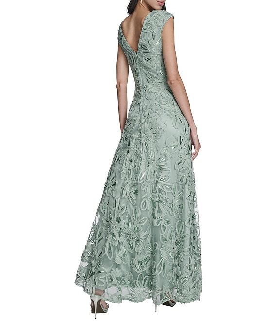 sequin dress cap sleeve Black Coast Cap Sleeve Sequin Midi Dress
