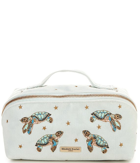Elizabeth Scarlett Baby Turtle Open Lay Flat Makeup Bag