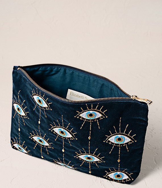 Elizabeth Scarlett Mystical Eye Velvet Everyday Pouch | Dillard's