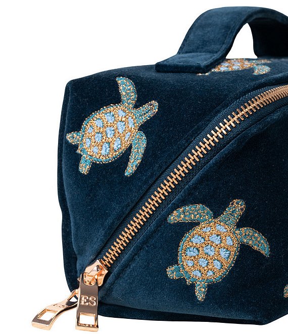 Elizabeth Scarlett Turtle Conservation Open Flat Makeup Bag