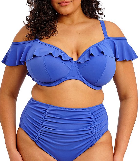Elomi Plain Sailing Underwire Molded Cup V-Neck Plunge Swim Top