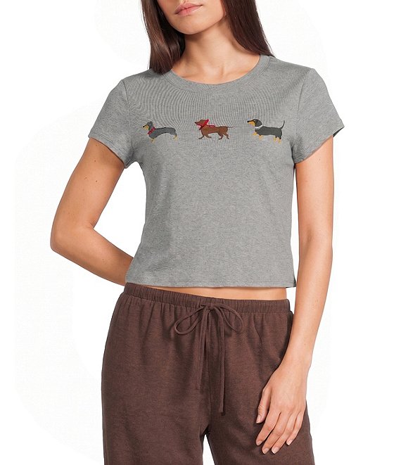 Emory Park Dog Graphic Printed Short Sleeve Baby Tee