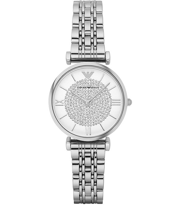 Color:Silver - Image 1 - Women's Silver-Tone Bracelet Watch