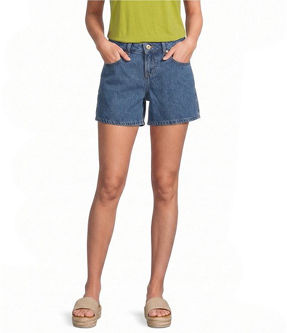 Every Knit Side Slit Denim Short
