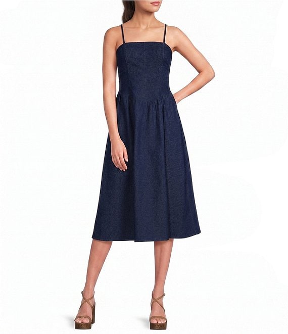 Evolutionary Denim Midi Dress