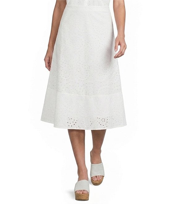 Evolutionary Eyelet Midi Skirt