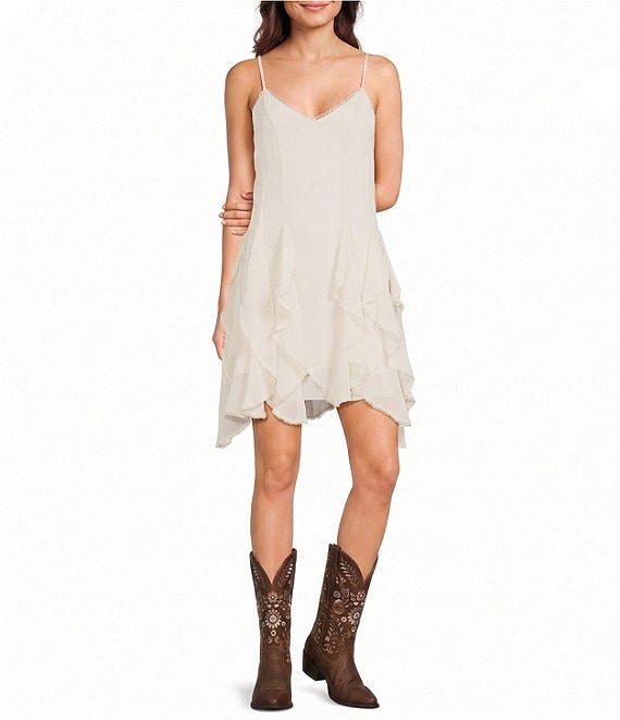 knee length vest dress Evolutionary Sleeveless Denim Dress, Womens, Juniors, L, Cream/Denim Launchdate:2025-02-24
