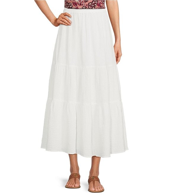 Faherty Dream Gauze A-Line Skirt | Dillard's