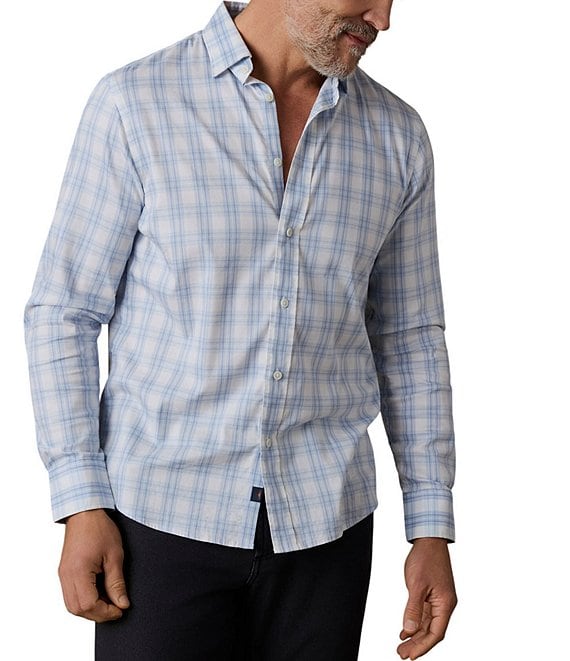 Faherty Movement Horizon Plaid Long Sleeve Woven Shirt