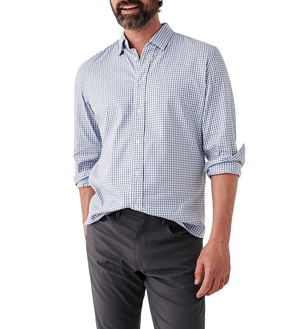 Faherty Performance Stretch Movement Gingham Woven Shirt