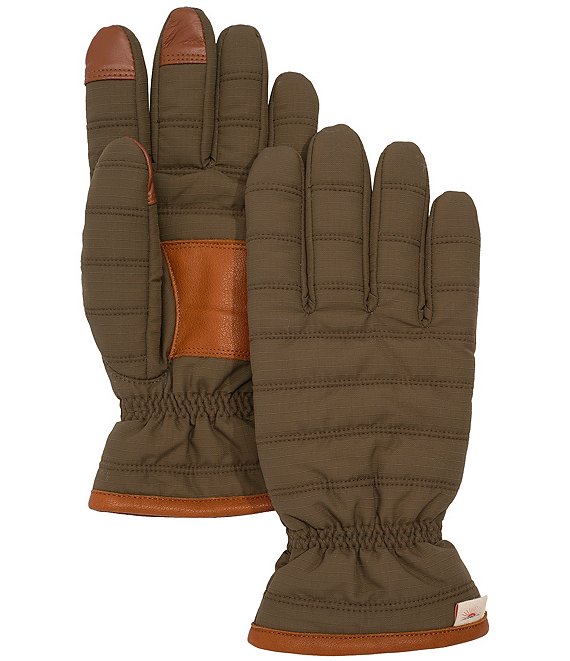 Faherty Quilted Ripstop Puffer Gloves