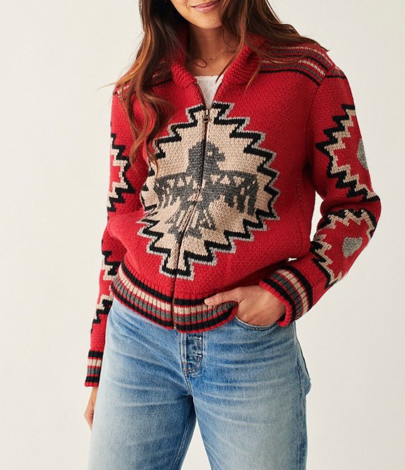 Steven Paul Judd Thunderbird Cardigan - Red Thunderbird