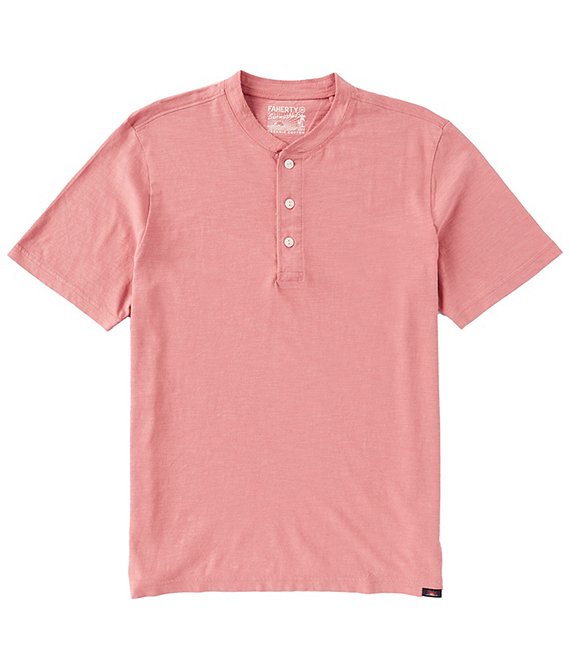 Faherty Sunwashed Short Sleeve Henley Shirt | Dillard's