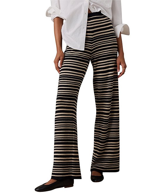 Faherty Sweater Striped Pull-On Coordinating Pants