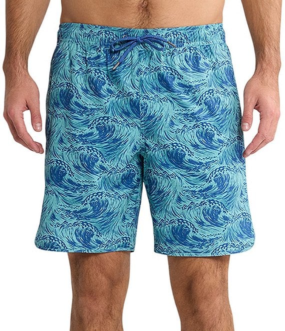 Fair Harbor Rushing Waves 8#double; Inseam Swim Trunks