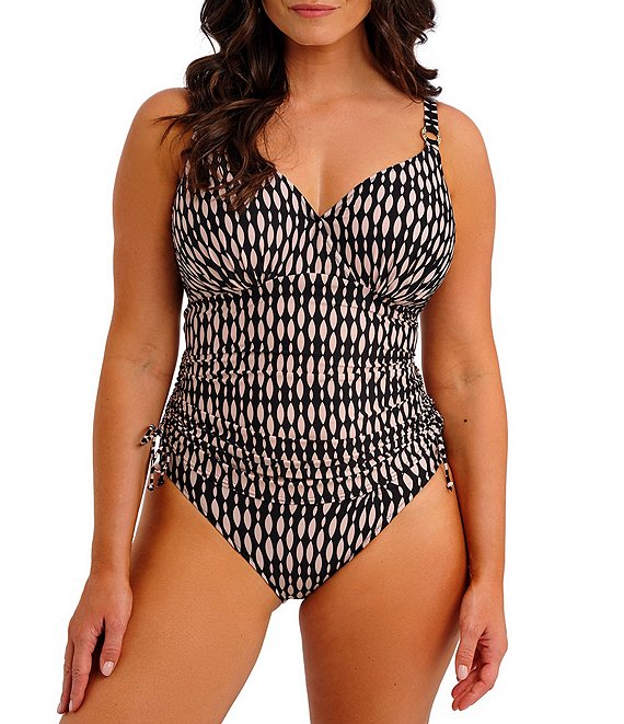 Fantasie Shell Bay Underwire Bra Tankini Swim Top & Mid Rise Hipster Swim Bottom